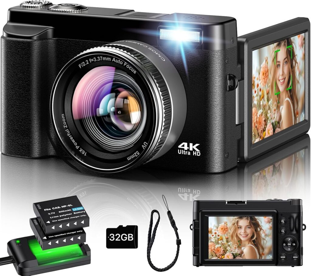 VAHOIALD Cámara Digital 4K