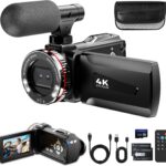 Caupureye Cámara de Video 4K Videocámara 48 MP