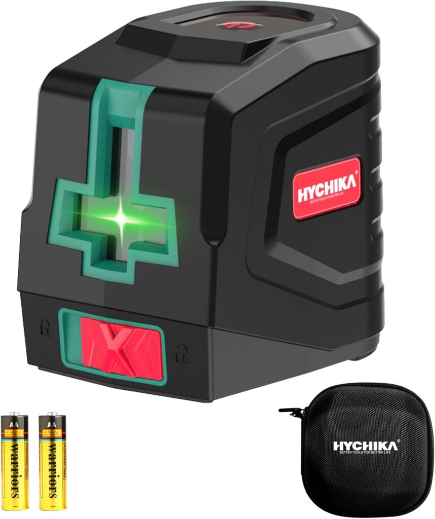 HYCHIKA Nivel Laser Verde, Horizontal y Vertical Nivel Láser Autonivelante