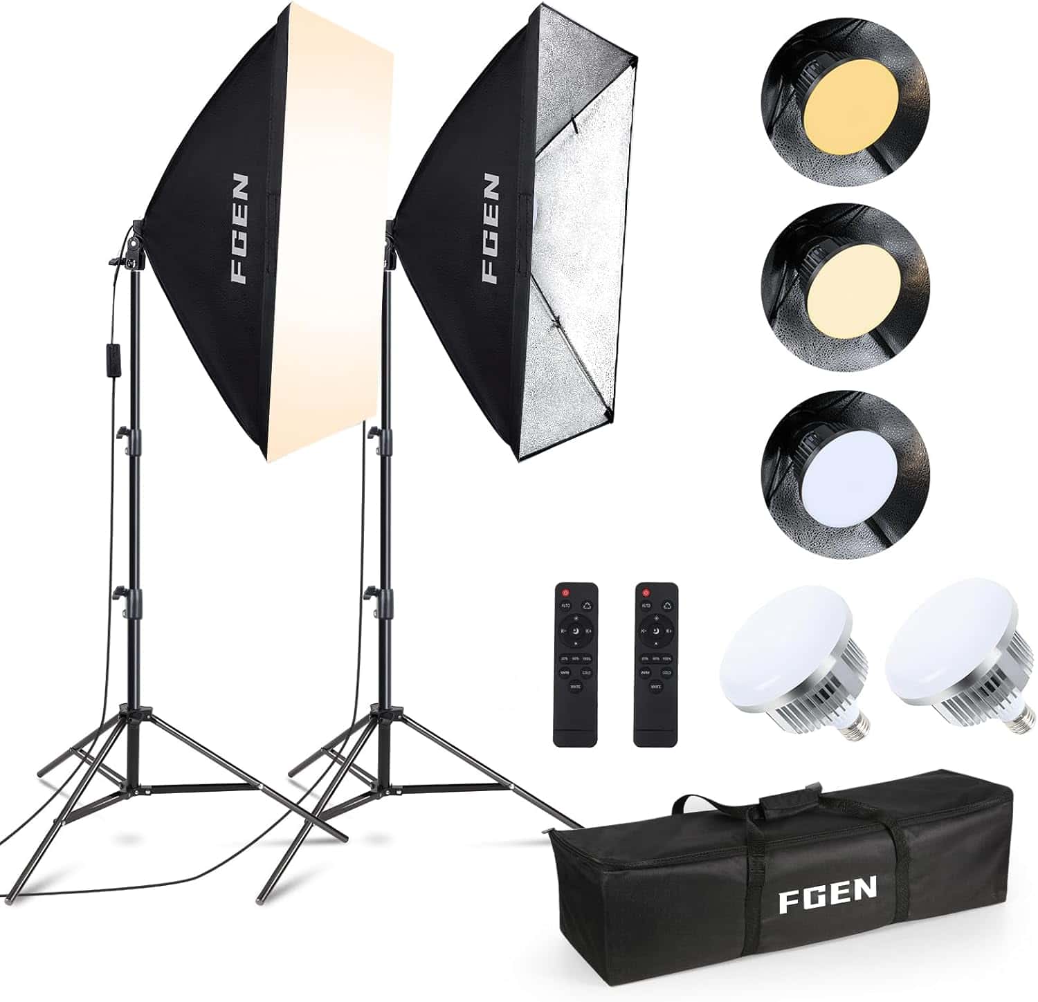 Softbox LED Set, FGen Foco Fotografía