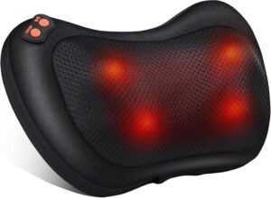 Masajeador Cervical y Cuello Shiatsu Almohada Masaje con Función de Calor