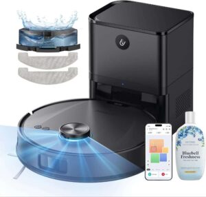 Ultenic T20 Pro Robot Aspirador Autovaciado, Evitación Mejorada, Sistema Dual Láser